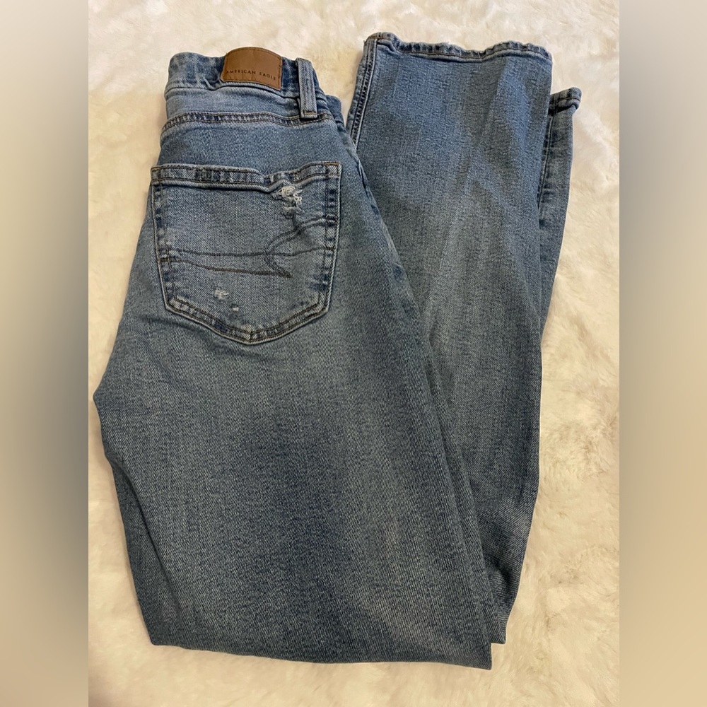 American eagle high rise straight leg jeans